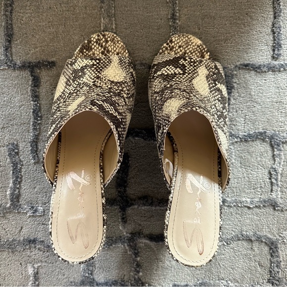 Seven7 Snake Print Mules - Picture 4 of 5
